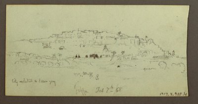 Dessin, Montagne surplombant l