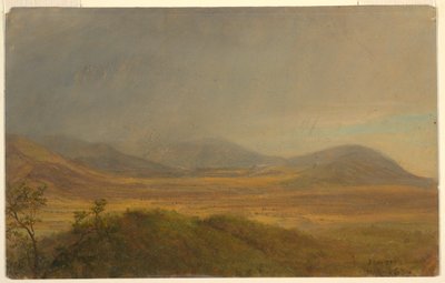 Dessin, paysage montagneux, mai 1865 - Frederic Edwin Church