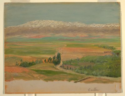 Dessin, montagnes près de Baalbec, mai 1868 - Frederic Edwin Church
