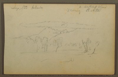 Dessin, Mt. Altar, Riobama, Équateur, septembre 1853 - Frederic Edwin Church