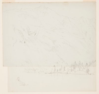 Dessin, Mt. Katahdin, Maine, 1870-78 - Frederic Edwin Church