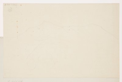 Dessin, Mt. Katahdin, Maine, 1870-78 - Frederic Edwin Church