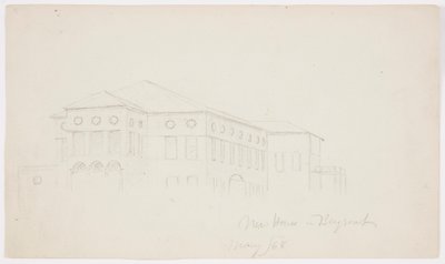 Dessin, vieille maison, Beyrouth, 1868 - Frederic Edwin Church