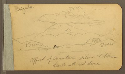 Dessin, Orizaba ; verso : ciel, 1889 - Frederic Edwin Church