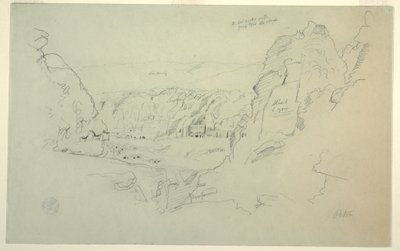 Dessin, Pétra, Jordanie vue de l