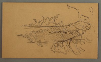 Dessin, pins, peut-être 1868 - Frederic Edwin Church