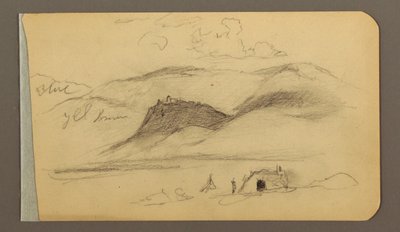 Dessin, plaine, colline, ville ; Verso : chaîne de montagnes, 1889 - Frederic Edwin Church