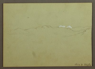 Dessin, étude de plantes et de paysages, 28 avril 1869 - Frederic Edwin Church
