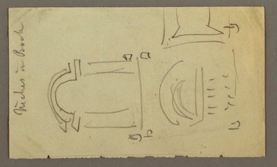 Dessin, motif rectangulaire, peut-être 1868 - Frederic Edwin Church