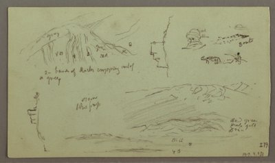Dessin, Ruines, étude de figure, 27 avril 1868 - Frederic Edwin Church