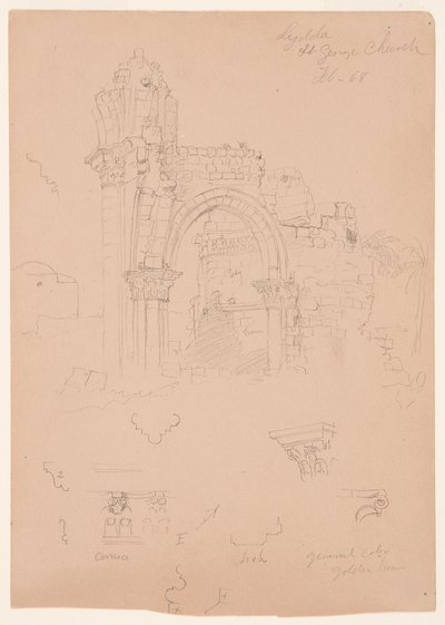 Dessin, ruines de l