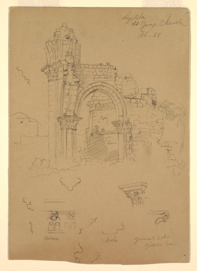 Dessin, ruines de l
