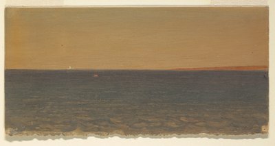 Dessin, paysage marin avec iceberg, 1859 - Frederic Edwin Church