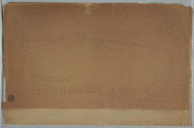 Dessin. Croquis. Le Chimborazo vu de Riobamba, Équateur - Frederic Edwin Church