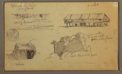 Dessin, Croquis, Équateur ou Colombie ; Verso : Croquis, Équateur ou Colombie, 1857 - Frederic Edwin Church