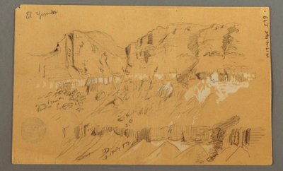 Dessin, croquis, vallée d