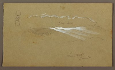 Dessin, ciel, figure, 12 juin 1865 - Frederic Edwin Church