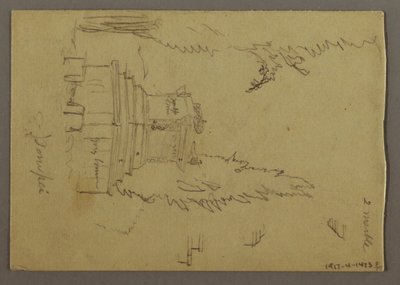 Dessin, entraîneur de scène, peut-être 1868-69 - Frederic Edwin Church