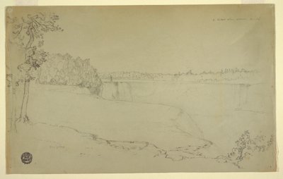 Dessin, études. Les chutes du Niagara, probablement 1856 - Frederic Edwin Church