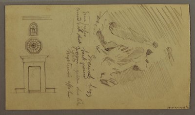 Dessin, études de pièces de table, peut-être 1868-69 - Frederic Edwin Church
