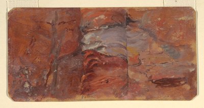 Dessin, étude de rochers, Petra, février 1868 - Frederic Edwin Church