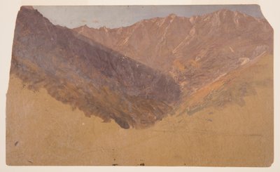 Dessin, étude du Grand Bassin, Mt. Katahdin, 1860-70 - Frederic Edwin Church