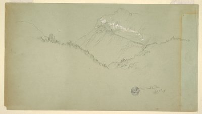 Dessin, sommet du Watzmann, près de Berchtesgaden, 9 juillet 1868 - Frederic Edwin Church