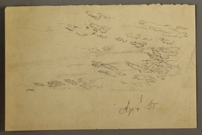 Dessin, Soleil et nuages, avril 1855 - Frederic Edwin Church
