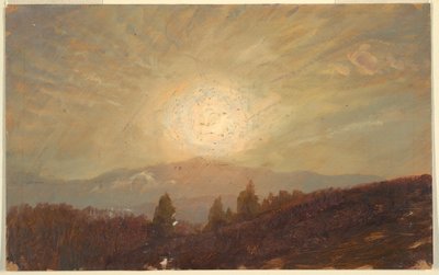 Dessin, coucher de soleil, 1855-65 - Frederic Edwin Church