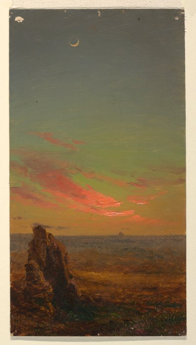 Dessin, Coucher de soleil près de Rome, 1868-69 - Frederic Edwin Church