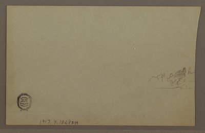 Dessin, coucher de soleil, peut-être années 1860 - Frederic Edwin Church