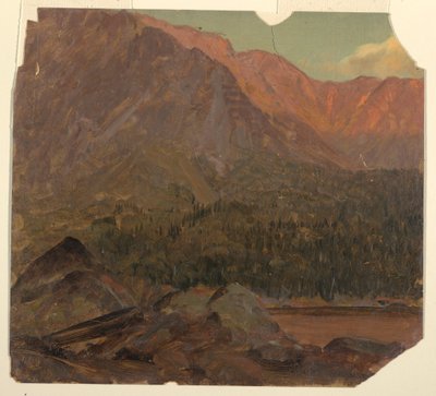 Dessin, Le grand bassin de Katahdin, Maine, 1860-70 - Frederic Edwin Church