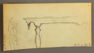 Dessin, Trois vaches sur une route dans les bois, vers 1845 - Frederic Edwin Church