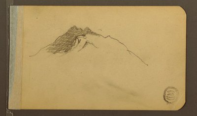 Dessin, vallée ; verso : sommet de montagne, 1889 - Frederic Edwin Church
