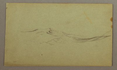 Dessin, vagues, peut-être 1860 - Frederic Edwin Church