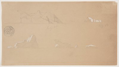 Icebergs flottants - Frederic Edwin Church