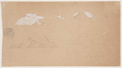 Icebergs flottants - Frederic Edwin Church