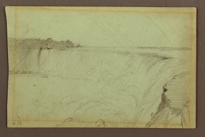 Chutes Horseshoe avec un double arc-en-ciel, rivière Niagara, Canada - Frederic Edwin Church