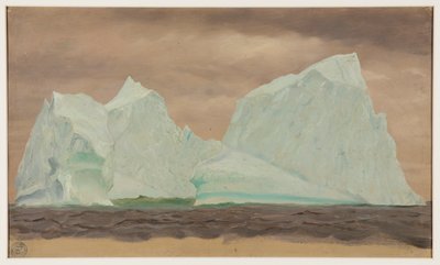 Icebergs sous un ciel nuageux - Frederic Edwin Church