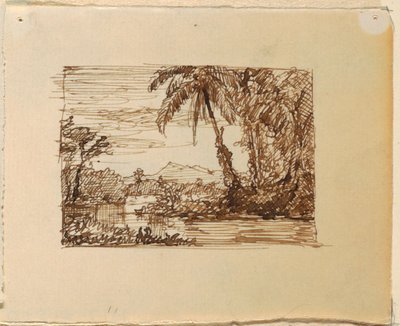 Paysage imaginaire avec - Frederic Edwin Church