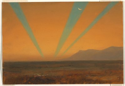 Paysage avec coucher de soleil - Frederic Edwin Church