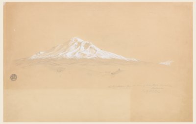 Mont Chimborazo depuis la maison de Senior Pablo Bustamante, Riobamba, Équateur - Frederic Edwin Church