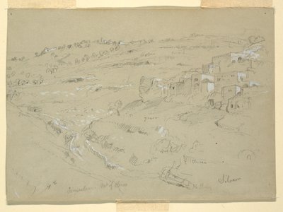 Mont des Oliviers, Béthanie, Siloé et Jérusalem, Palestine [Béthanie et Silwan, Jérusalem-Est, et Jérusalem, Israël] - Frederic Edwin Church