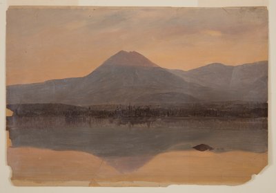 Mont Katahdin depuis le lac Katahdin - Frederic Edwin Church