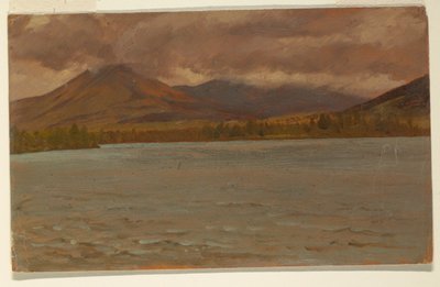 Mont Katahdin depuis le lac Katahdin - Frederic Edwin Church