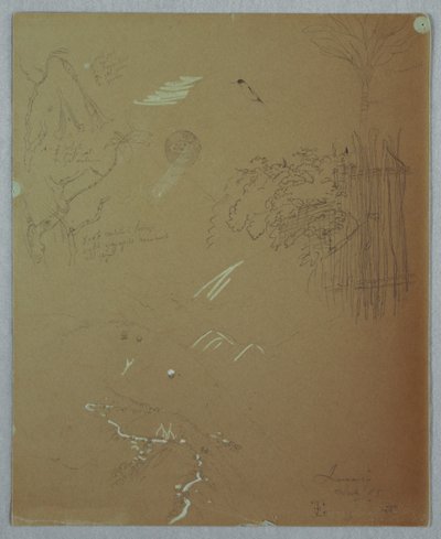 Études de la nature, Blue Mountains, Jamaïque - Frederic Edwin Church