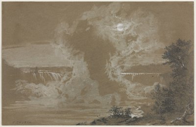 Les chutes du Niagara au clair de lune - Frederic Edwin Church