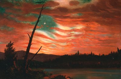 Notre bannière dans le ciel - Frederic Edwin Church