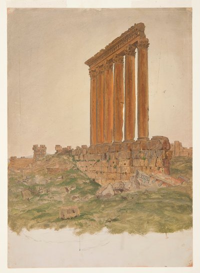 Ruines du Temple de Zeus, Baalbek - Frederic Edwin Church