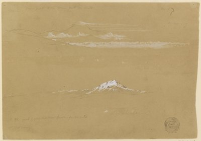Sincholagua, matin, depuis le temple du soleil, Quito - Frederic Edwin Church